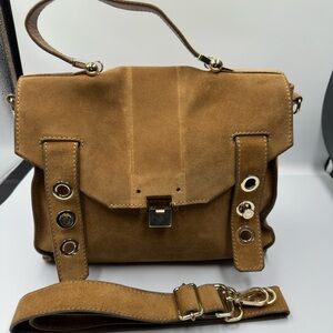 Jimmy Choo Brown Suede Pauline satchel